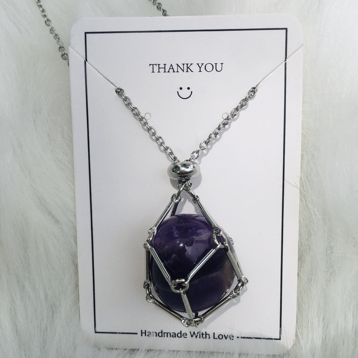 Crystal Raw Stone Pendant Necklace