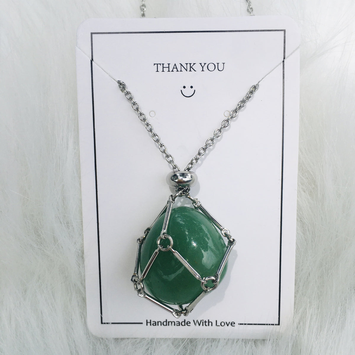 Crystal Raw Stone Pendant Necklace