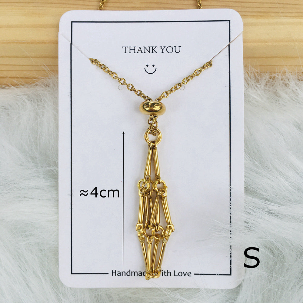 Crystal Raw Stone Pendant Necklace