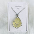 Crystal Raw Stone Pendant Necklace
